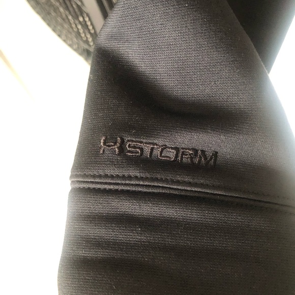 Under Armour Cold Gear “Storm” Black  Full-Zip Fleece Lined Fitted Jacket Medium - Picture 12 of 14